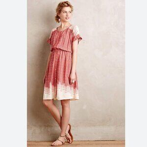 Anthropologie Maeve Veronia retro shirt dress with pockets size M LIKE NEW